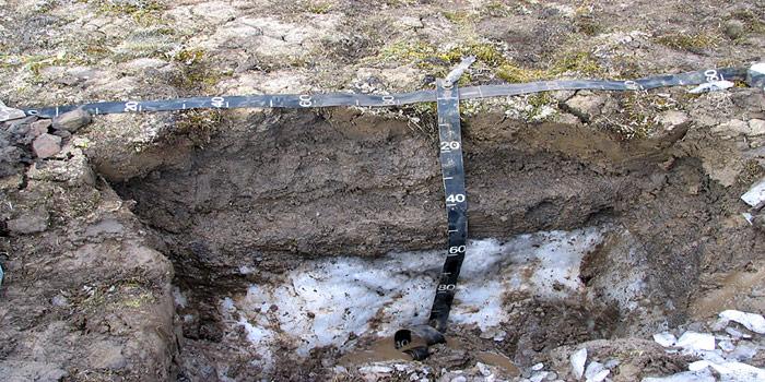 Tiefenmessung Permafrost